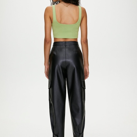 Aritzia Modern Cargo Leather Pants Size 0 - Picture 3 of 3